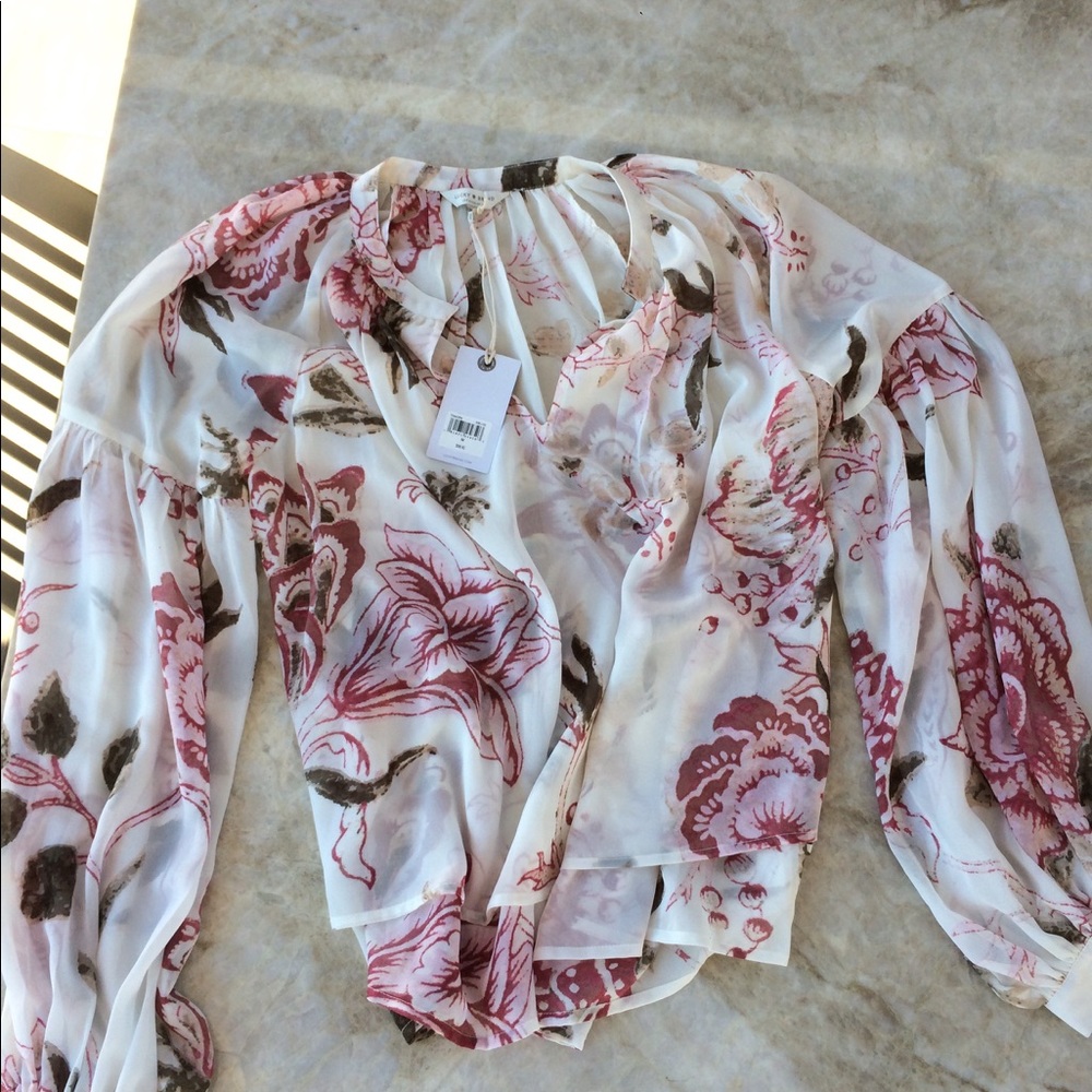 Breezy Floral Chiffon Longsleeve
